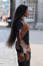 NAOMI CAMPBELL Arrives at Alexander Mcqueen Fashion Show in London 10/11/2022