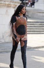 NAOMI CAMPBELL Arrives at Alexander Mcqueen Fashion Show in London 10/11/2022
