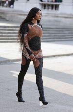 NAOMI CAMPBELL Arrives at Alexander Mcqueen Fashion Show in London 10/11/2022