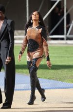 NAOMI CAMPBELL Arrives at Alexander Mcqueen Fashion Show in London 10/11/2022
