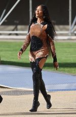 NAOMI CAMPBELL Arrives at Alexander Mcqueen Fashion Show in London 10/11/2022