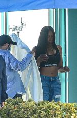 NAOMI CAMPBELL at a  Photoshoot in Miami Beach 10/23/2022