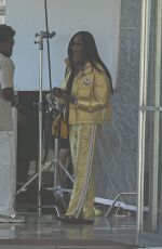 NAOMI CAMPBELL at a  Photoshoot in Miami Beach 10/23/2022