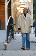 NAOMI WATTS Out with Her Dog in New York 10/27/2022