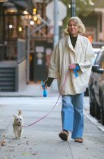 NAOMI WATTS Out with Her Dog in New York 10/27/2022