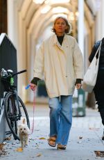 NAOMI WATTS Out with Her Dog in New York 10/27/2022