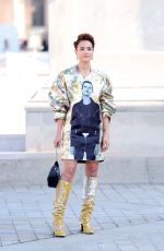 NATHALIE EMMANUEL at Louis Vuitton Spring/summer 2023 Fashion Show in Paris 10/04/2022