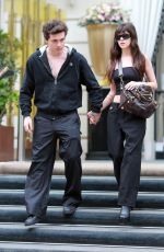 NICOLA PELTZ and Brooklyn Beckham Leaves Their Hotel in Paris 10/01/2022