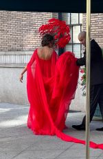 NICOLE ARI PARKER on the Set of And Just Like That in New York 10/11/2022