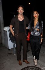 NICOLE SCHERZINGER and Thom Evans Arrives for Dinner at Craig