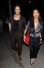 NICOLE SCHERZINGER and Thom Evans Arrives for Dinner at Craig