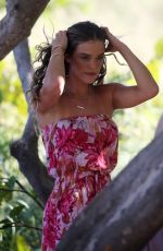 NINA AGDAL in Bikinis at a Photoshoot on the Beach in Miami 10/26/2022
