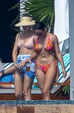 NINA DOBREV and KELEIGH PSERRY in Biknis in Cabo San Lucas 01/15/2022