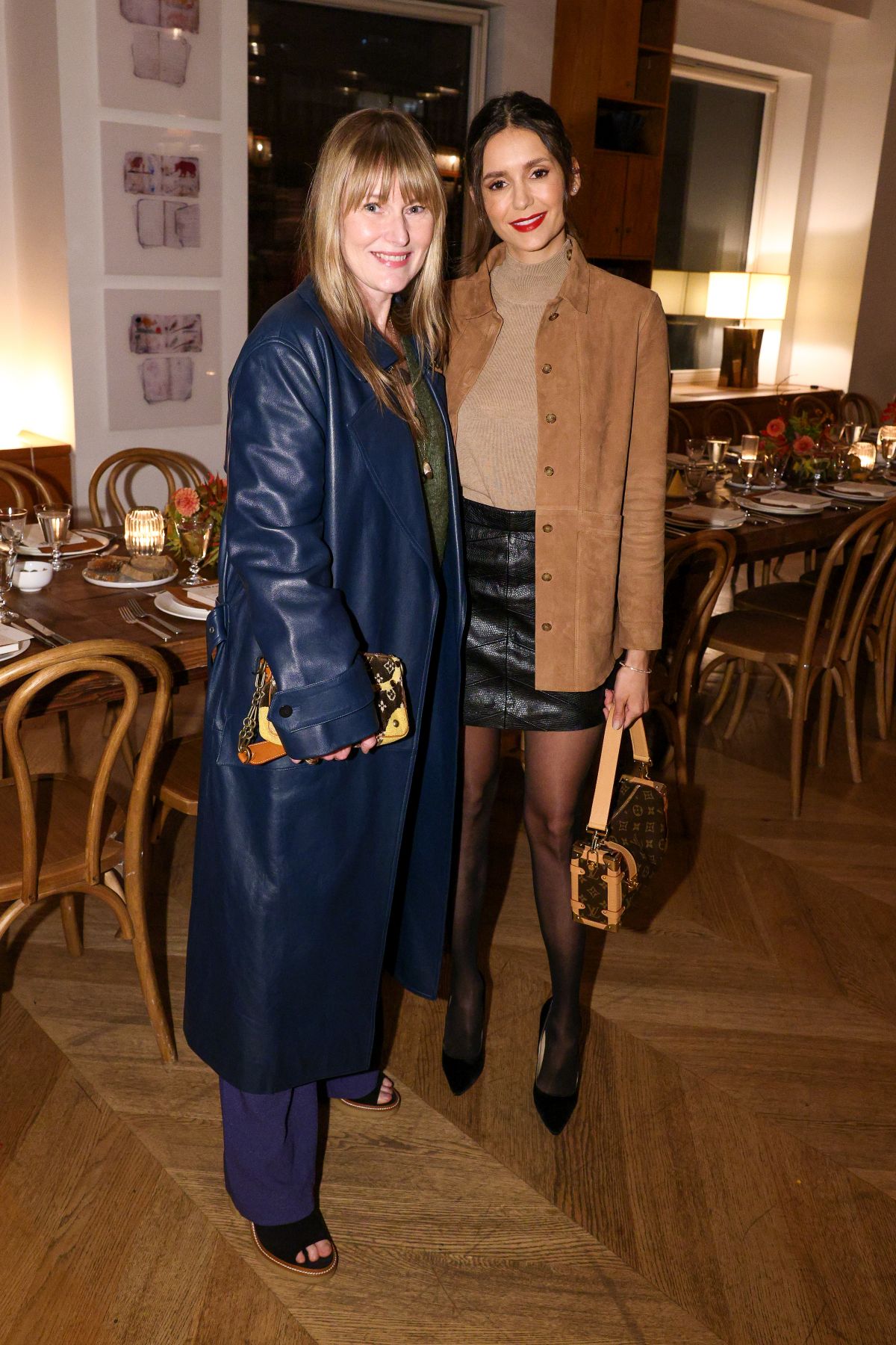 NINA DOBREV at Laura Brown and Sezane Host a Dinner Party in New York ...