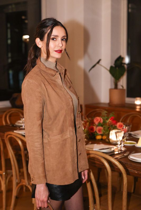 NINA DOBREV at Laura Brown and Sezane Host a Dinner Party in New York 10/26/2022