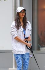 NINA DOBREV Out with Her Dog in New York 10/12/2022