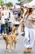 OLIVIA JADE GIANNULLI Out with Her Dog at Farmers Market in Los Angeles 10/16/2022