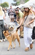OLIVIA JADE GIANNULLI Out with Her Dog at Farmers Market in Los Angeles 10/16/2022