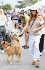 OLIVIA JADE GIANNULLI Out with Her Dog at Farmers Market in Los Angeles 10/16/2022