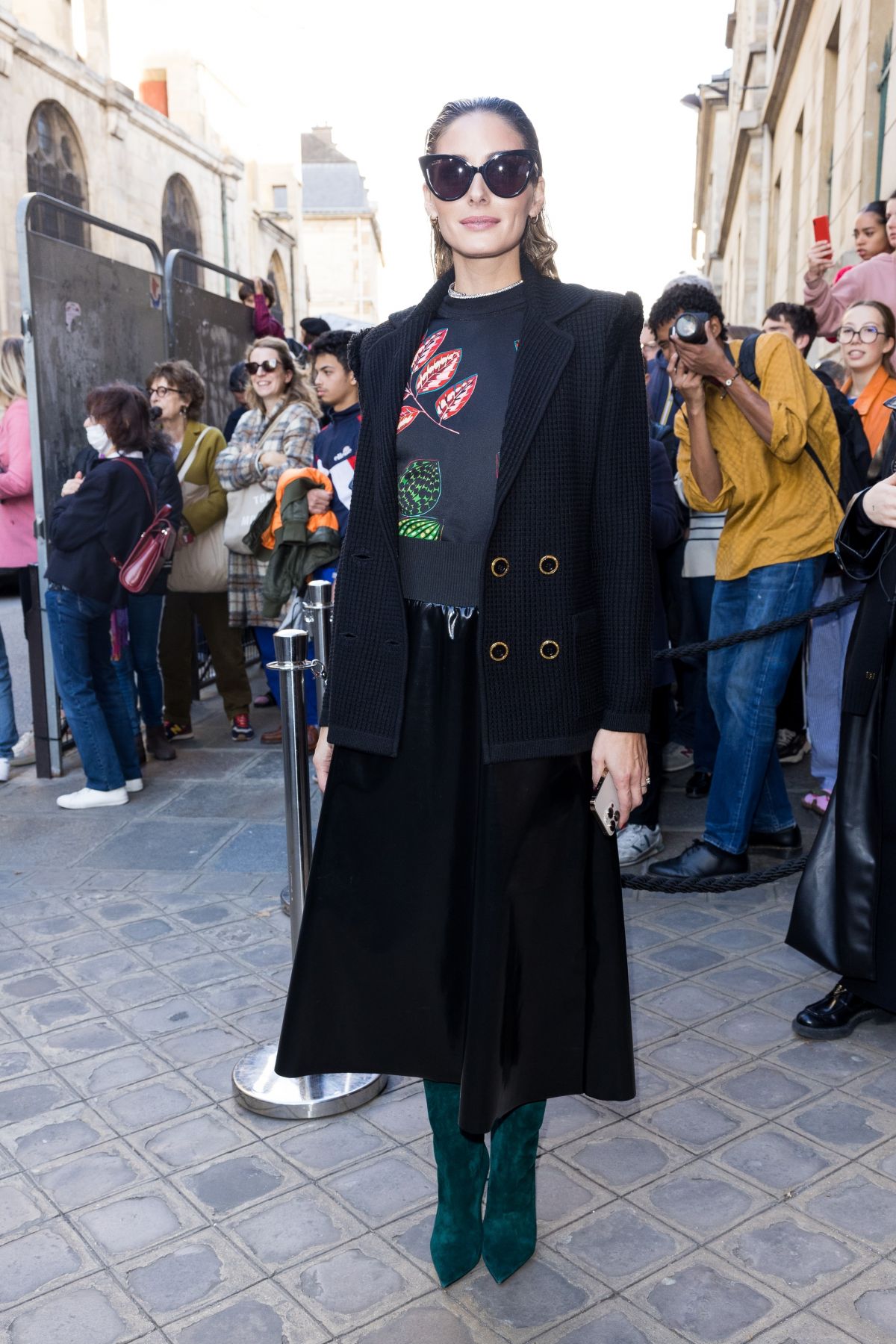 OLIVIA PALERMO Arrives at Monot Show at Paris Fashion Week 10/01/2022.