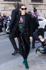 OLIVIA PALERMO Arrives at Monot Show at Paris Fashion Week 10/01/2022