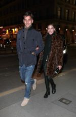 OLIVIA PALERMO Night Out in Paris 10/02/2022