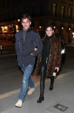 OLIVIA PALERMO Night Out in Paris 10/02/2022