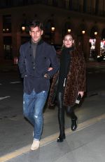 OLIVIA PALERMO Night Out in Paris 10/02/2022