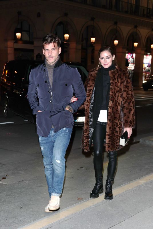 OLIVIA PALERMO Night Out in Paris 10/02/2022
