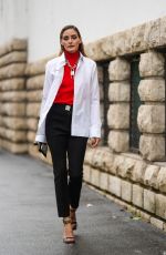 OLIVIA PALERMO Out in Paris 10/02/2022