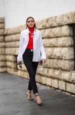 OLIVIA PALERMO Out in Paris 10/02/2022
