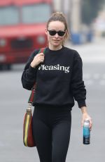 OLIVIA WILDE Heading to a Gym in Los Angeles 10/13/2022