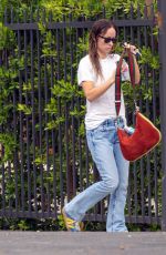 OLIVIA WILDE in Denim Arrives at a Los Angeles Studio 10/13/2022