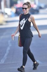 OLIVIA WILDE Leaves a Workout in Los Angeles 10/05/2022