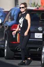 OLIVIA WILDE Leaves a Workout in Los Angeles 10/05/2022