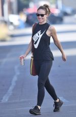 OLIVIA WILDE Leaves a Workout in Los Angeles 10/05/2022