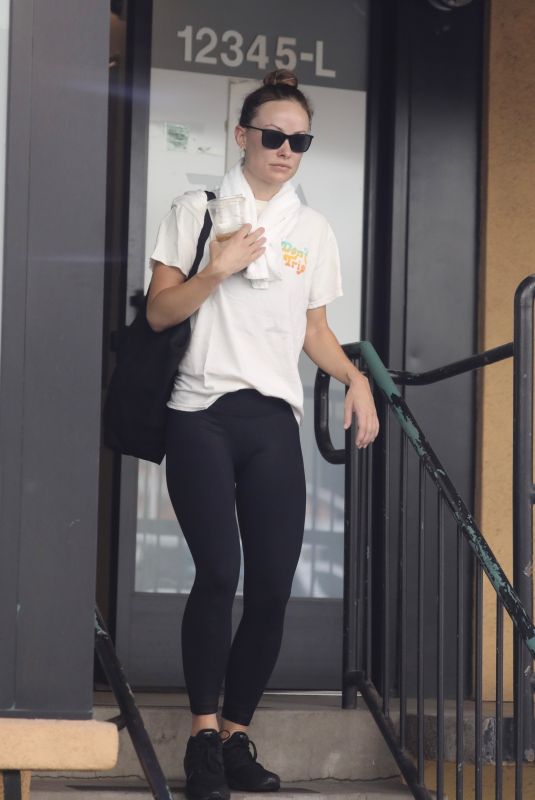 OLIVIA WILDE Leaves Morning Workout in Los Angeles 10/20/2022