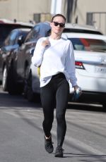 OLIVIA WILDE Leaves Tracy Anderson Gym in Studio City 10/18/2022