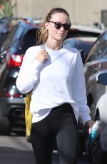 OLIVIA WILDE Leaves Tracy Anderson Gym in Studio City 10/18/2022