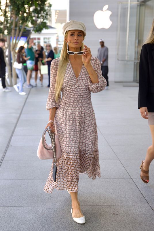PARIS HILTON Arrives at Maje Store at The Grove in Los Angeles 10/12/2022