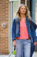PAULINA PORIZKOVA Out with Her Dog in New York 10/09/2022