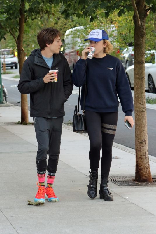 PEYTON LIST and Jacob Bertrand Out for Coffee in Vancouver 10/02/2022