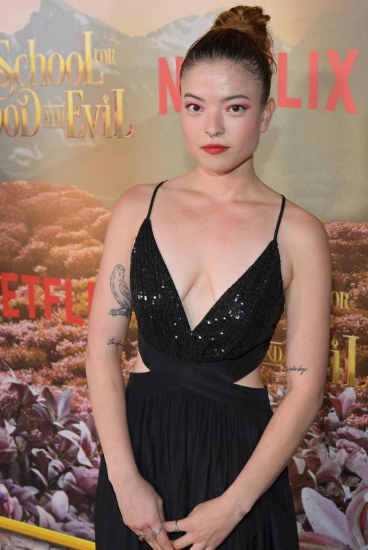 PIPER CURDA at The School for Good and Evil Premiere in Los Angeles 10/18/2022