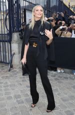 POPPY DELEVINGNE Arrives at Victoria Beckham Show at Paris Fashion Week 09/30/2022