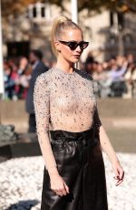 POPPY DELEVINGNE at Miu Miu Womenswear SS23 Fashion Show in Paris 10/04/2022