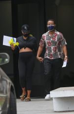 Pregnant CHRISSY TEIGEN and John Legend Leaves a Clinic in Los Angeles 10/11/2022
