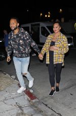 Pregnant CHRISSY TEIGEN and John Legend Leaves a Photoshoot in Los Angeles 10/18/2022
