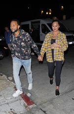 Pregnant CHRISSY TEIGEN and John Legend Leaves a Photoshoot in Los Angeles 10/18/2022