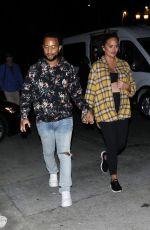 Pregnant CHRISSY TEIGEN and John Legend Leaves a Photoshoot in Los Angeles 10/18/2022