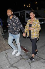 Pregnant CHRISSY TEIGEN and John Legend Leaves a Photoshoot in Los Angeles 10/18/2022